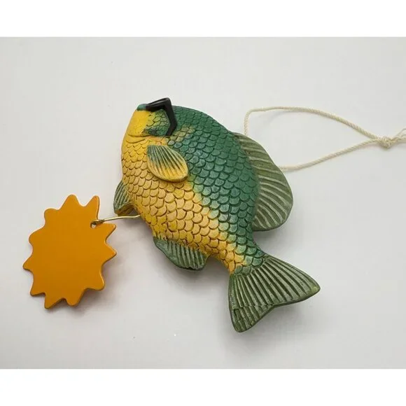 Sun Fish Christmas Tree Ornament Sunglasses Coastal Beach Nautical Decor - Picture 5 of 6